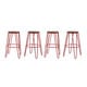 preview thumbnail 60 of 63, Carbon Loft Hall Wood and Metal Bar Stools (Set of 4)