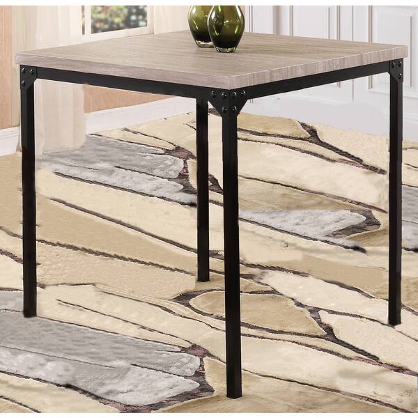 Global Medium Washed Oak Bar Height Square Dining Table Overstock