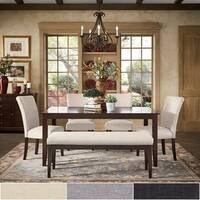 Pranzo Rectangular 66-inch Extending Dining Table Set by iNSPIRE Q Classic