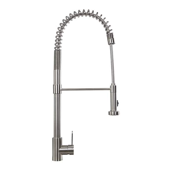 Highpoint Collection 27 Inch Modern Stainless Pull Down Kitchen Faucet On Sale Overstock 12411560