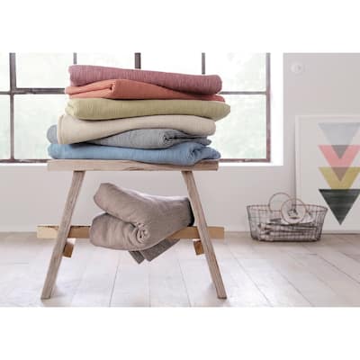 IBENA Cotton Pure Mini Stripe Throw