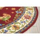 preview thumbnail 3 of 3, Nourison Country Heritage Red Area Rug (7'6 x 9'6 Oval) - 7' 6" x 9' 6"