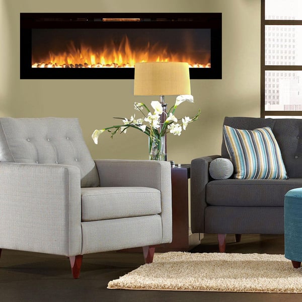 60 Inch Recessed Electric Fireplace - Fireplace World