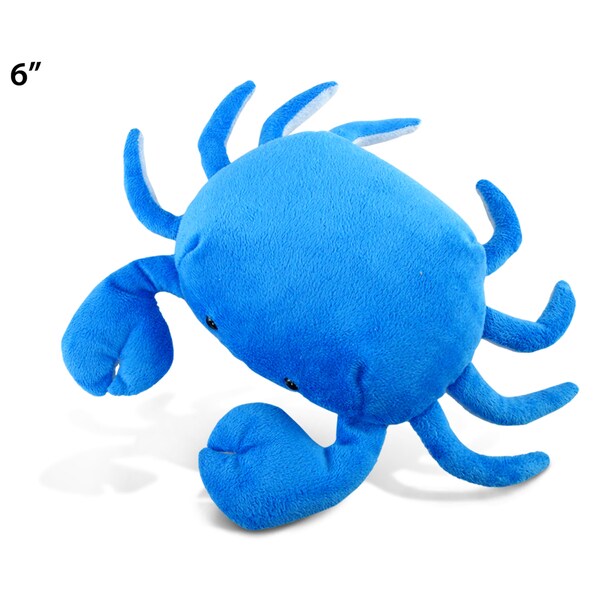 Puzzled Crab Blue 6-inch Plush