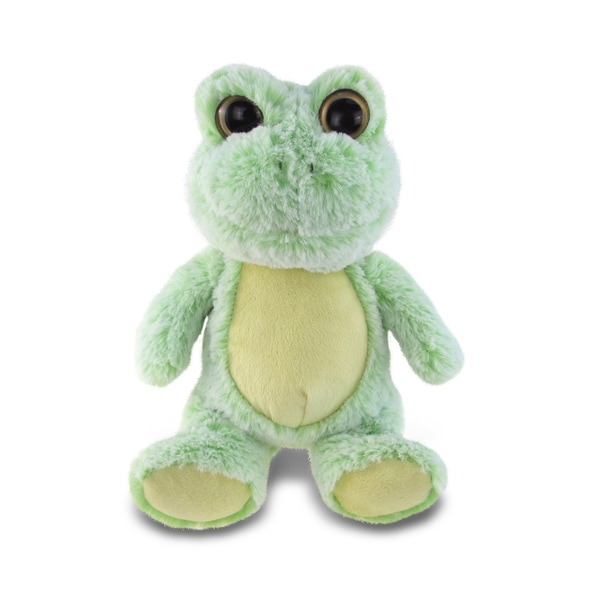 Puzzled Sitting Frog Super Soft Plush