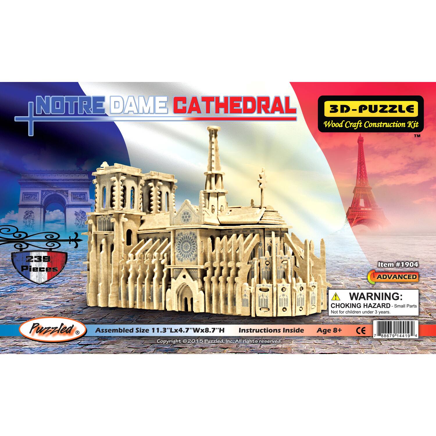 notre dame cathedral 3d puzzle