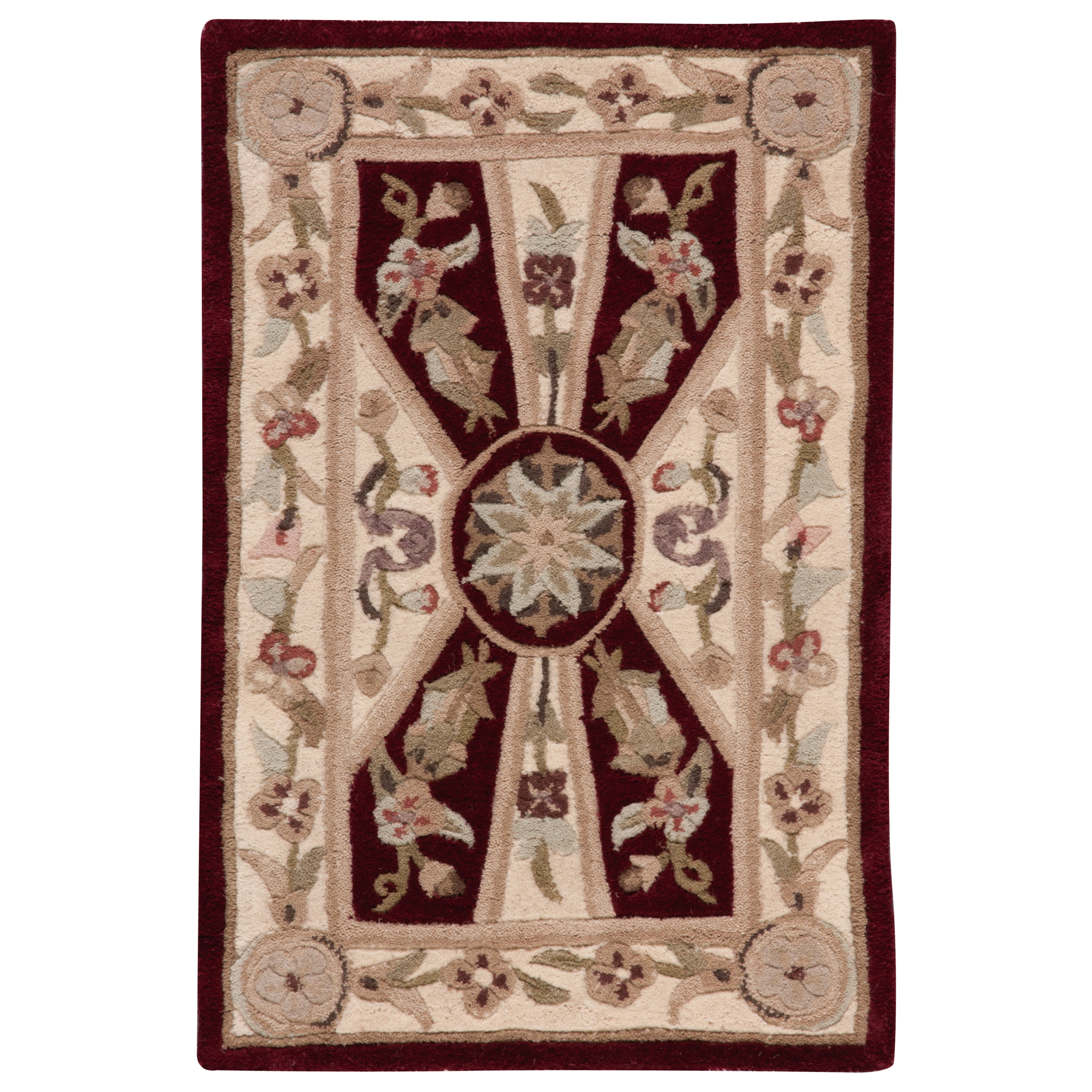 Nourison Brilliante Burgundy Area Rug (1'9 x 2'9) - 1'9" x 2'9"