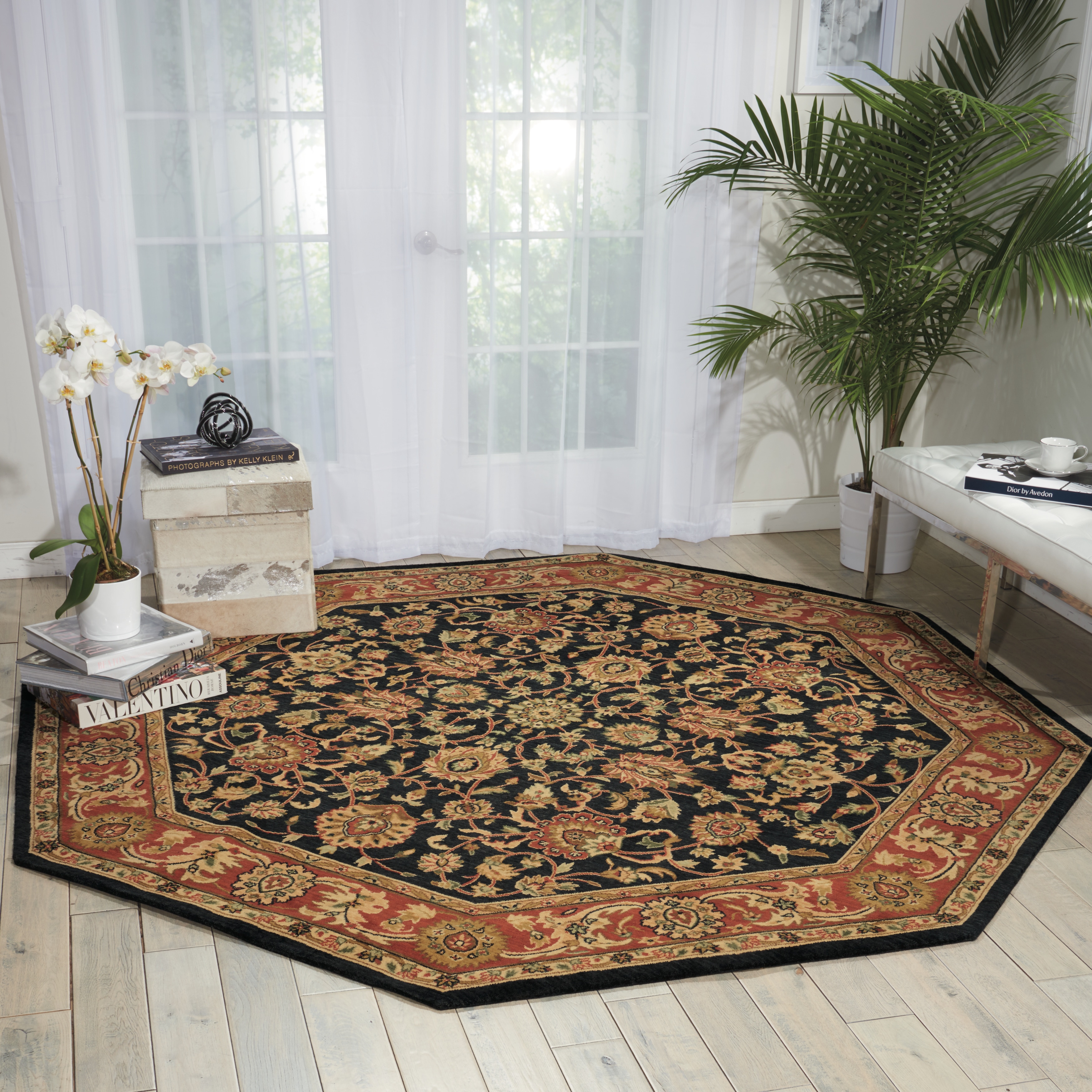 Nourison Parthia Midnight Area Rug (8' Octagon) - 8' Octagon