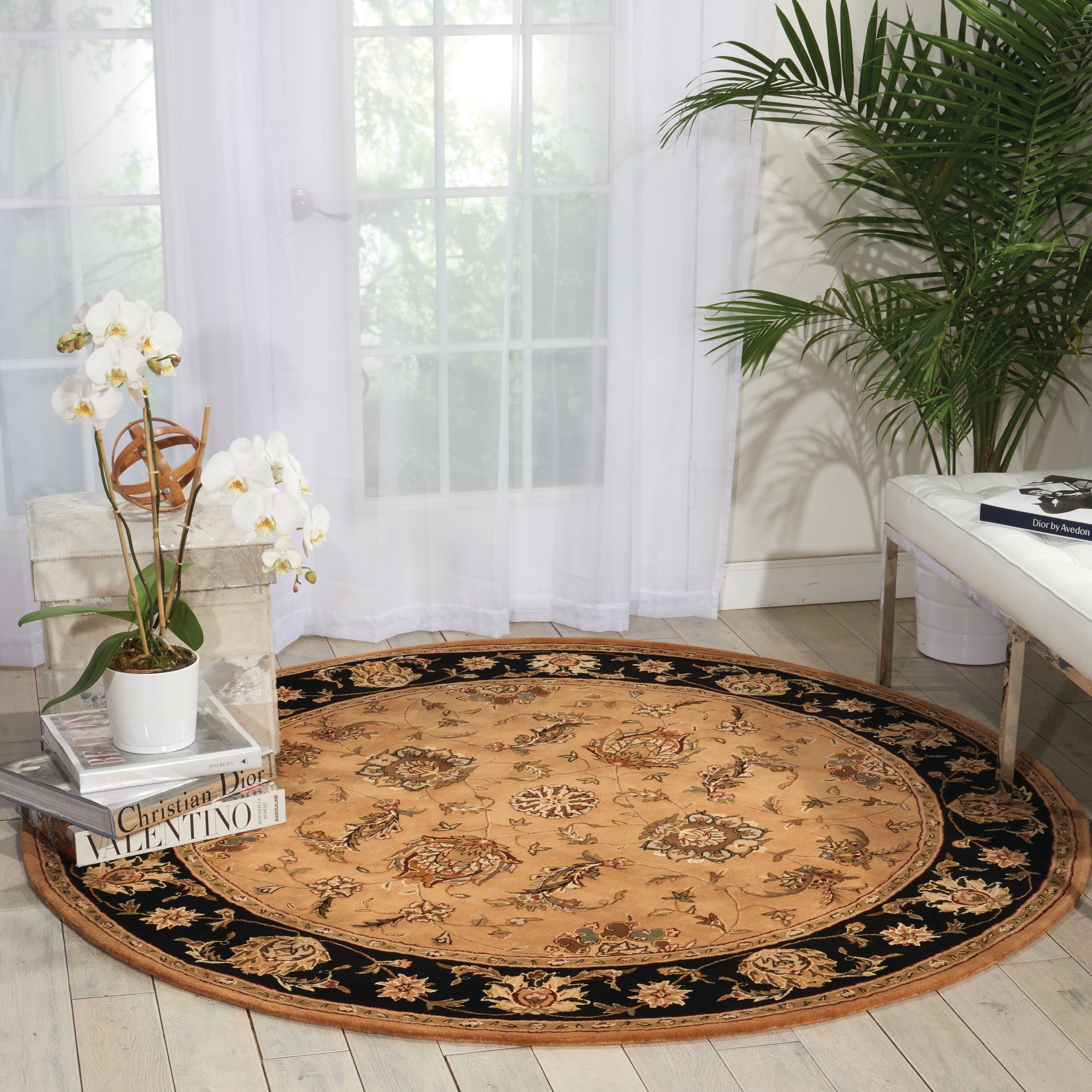 Nourison Astara Beige Area Rug (6' Round) - 6' Round