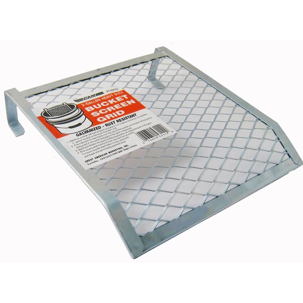 Great American Marketing PT03112 2 Gallon Galvanized Bucket Screen Grid