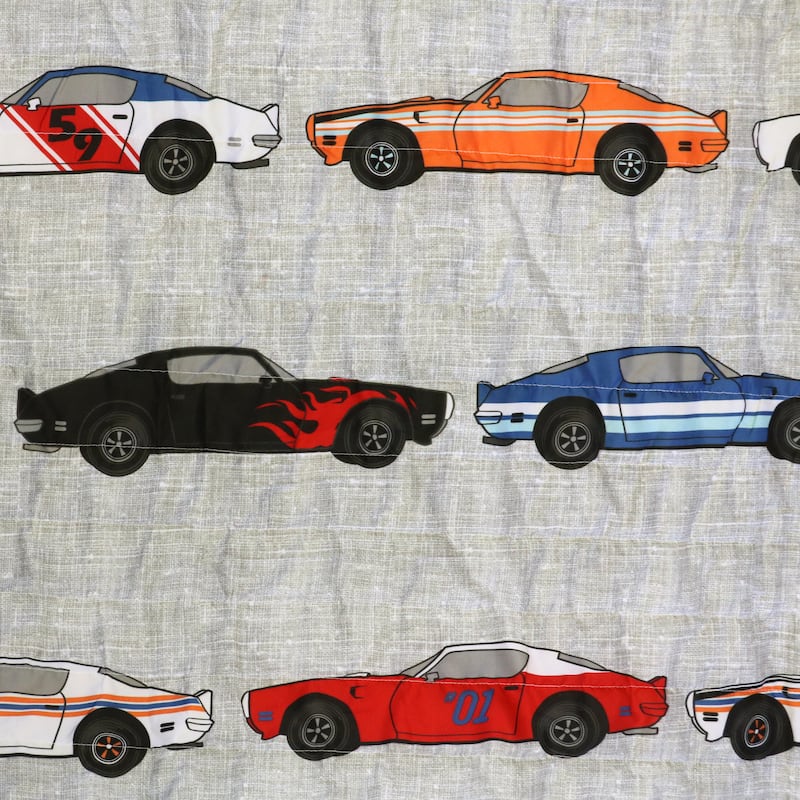 Lush Decor Race Cars Sherpa Throw
