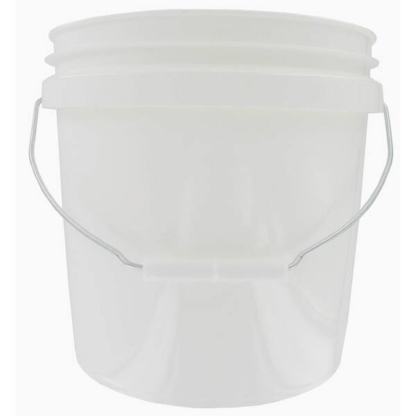 Encore 20256201213 2 Gallon White Plastic Pail With Handle Overstock