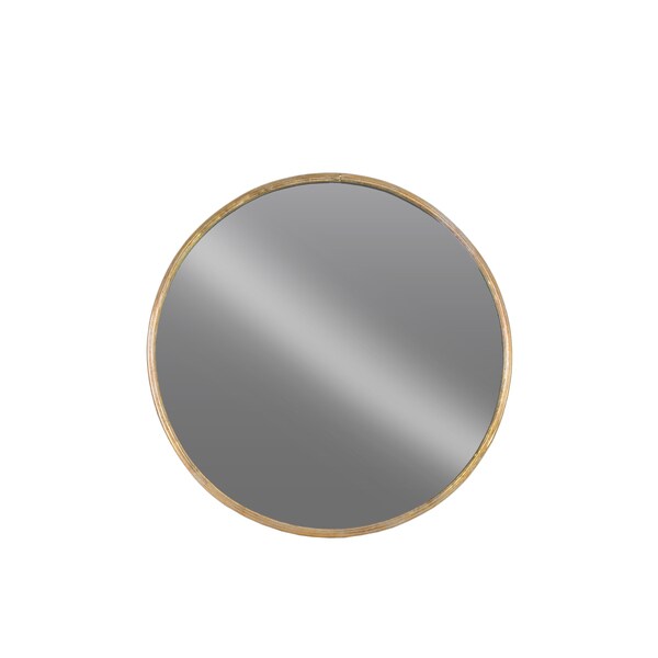 Shop Urban Trends Collection Tarnishedfinished Gold Metal Round Wall