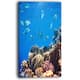Bright Blue Waters and Coral Fish - Large Seashore Canvas Print - Bed ...