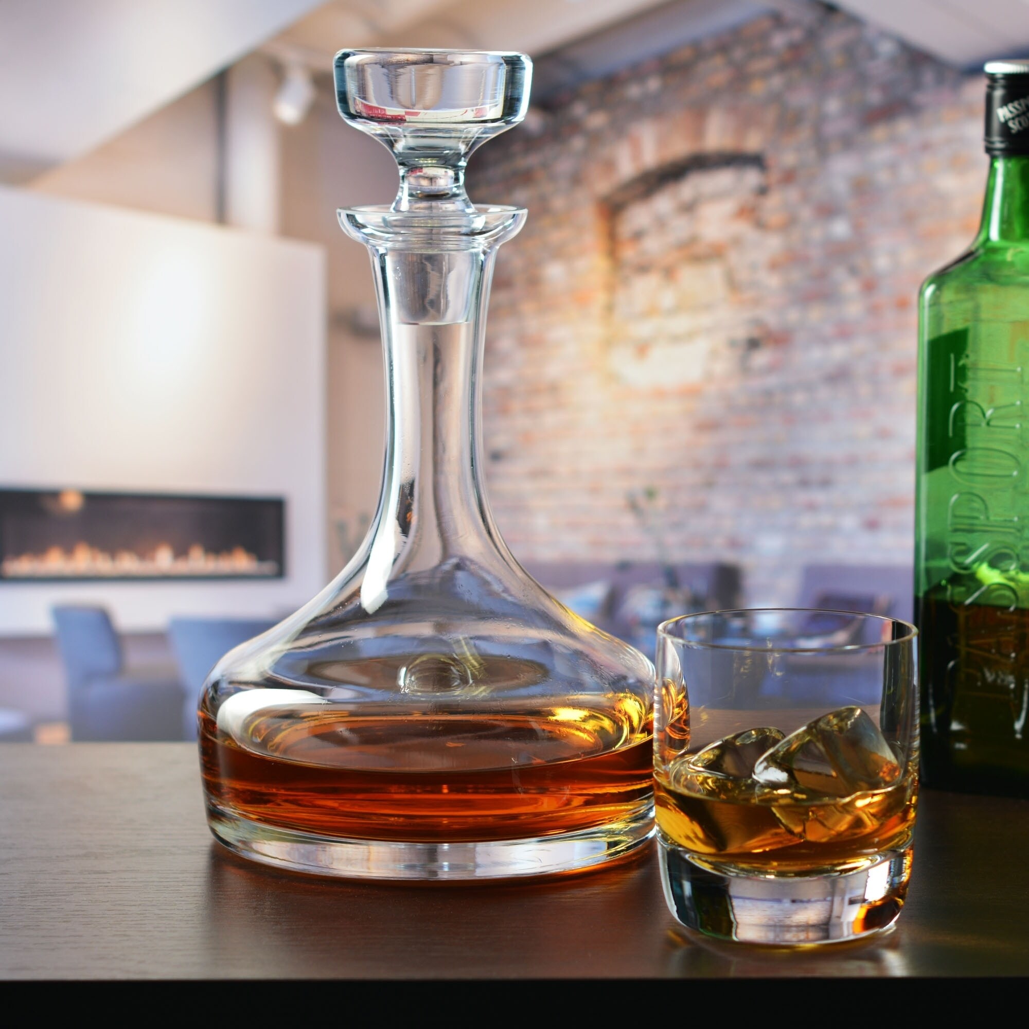 Krosno Handmade Glass Blake 25 Ounce Whiskey Decanter ...