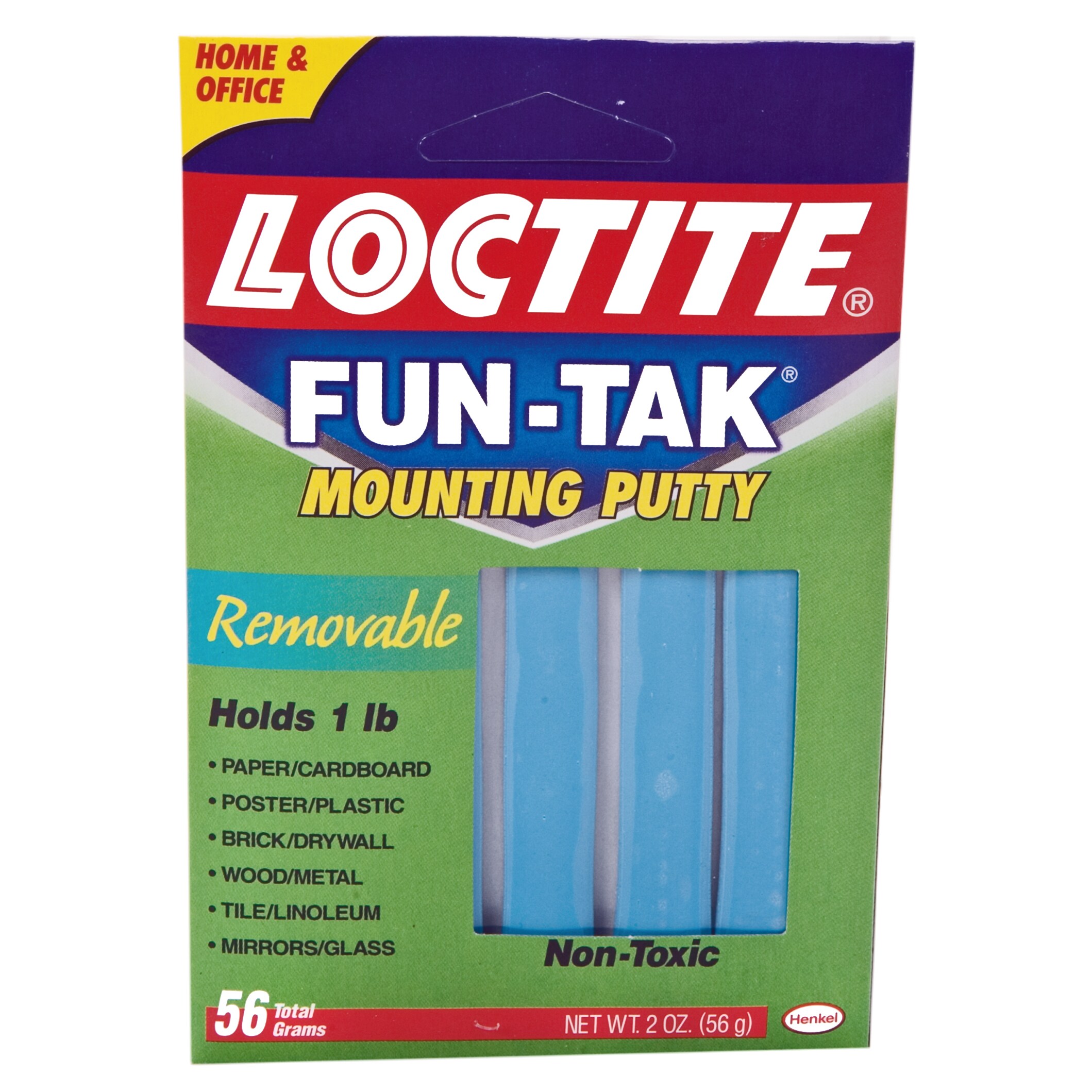 Loctite Fun-Tak Mounting Putty 2-Ounce (1087306), Single, Blue