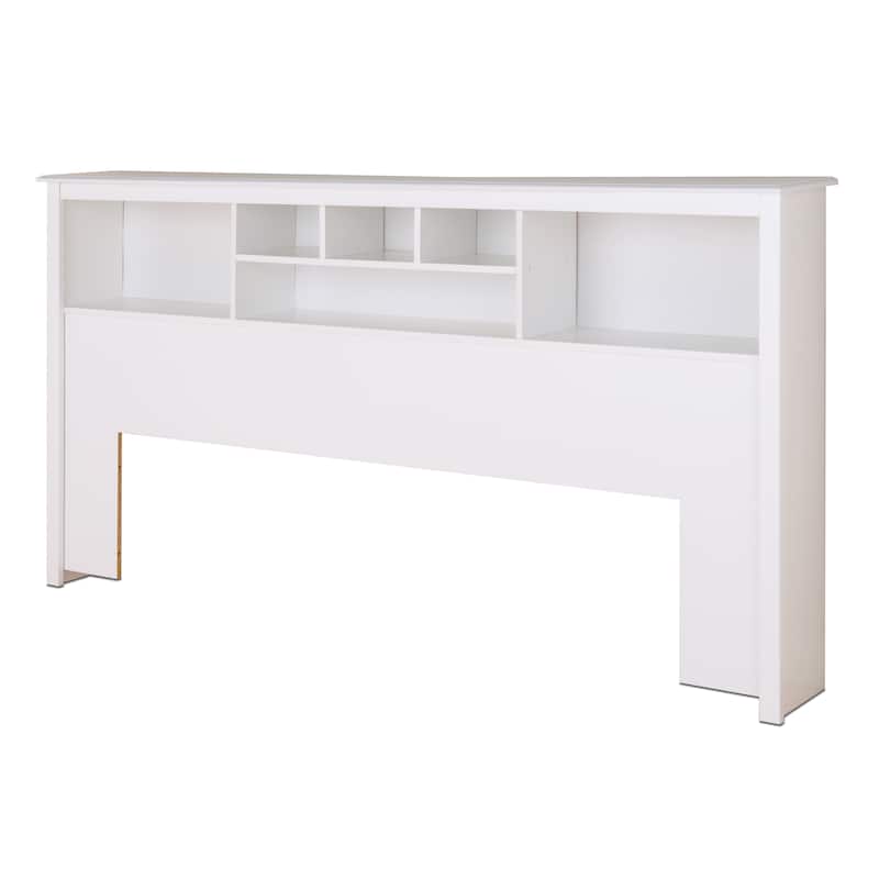 Porch & Den Flanders White King Bookcase Headboard