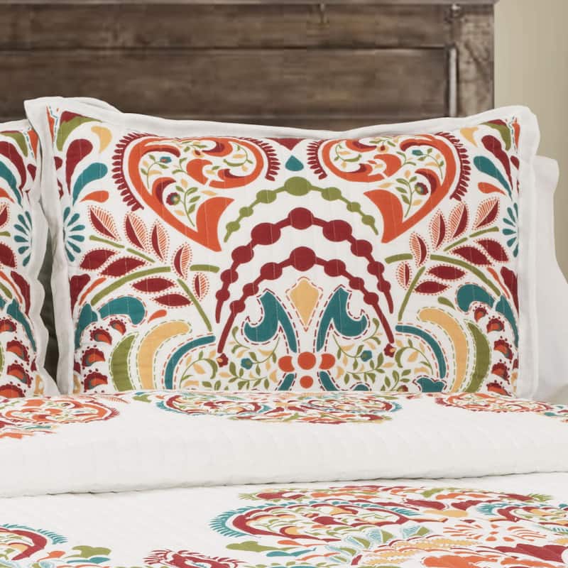 The Curated Nomad La Boheme Damask 3-pc. Quilt Set