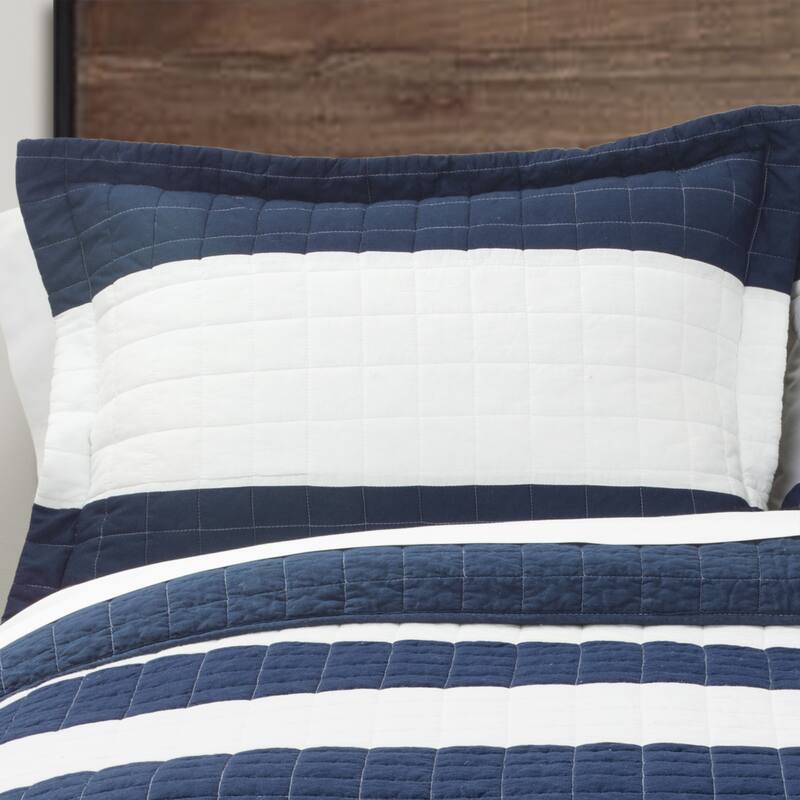 Lush Decor Stripe 3-piece Quilt Set