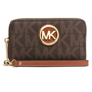 mk wallet brown