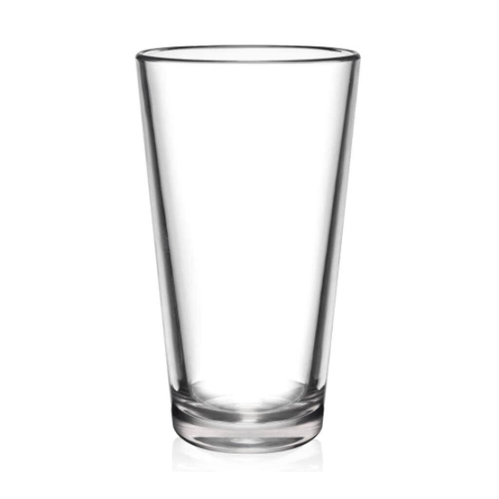 BarLuxe 16 ounce The Pint 6-Piece Unbreakable Pint Glasses Set