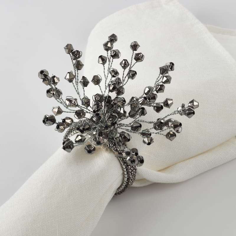 Napkin Ring Collection Beaded Napkin Ring (Set of 4)