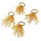 preview thumbnail 5 of 14, Beaded Spray Design Napkin Ring (Set of 4) Gold