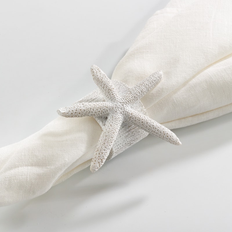 Neptune Collection Starfish Napkin Ring (Set of 4)