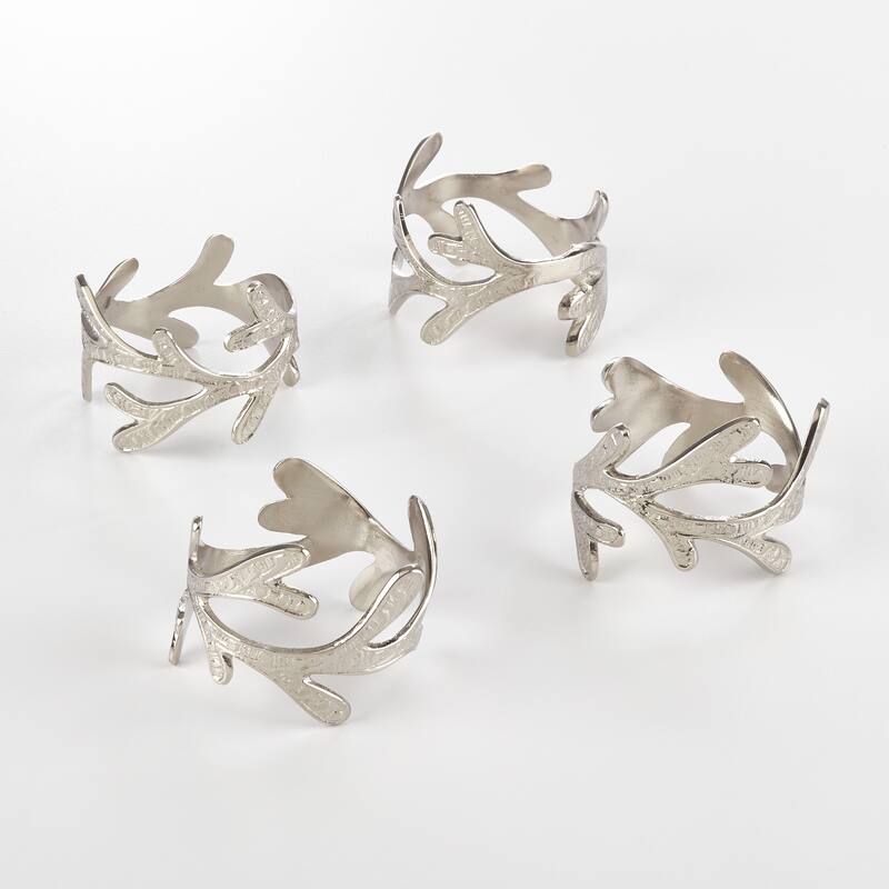 Vine Design Metal Napkin Ring (Set of 4)