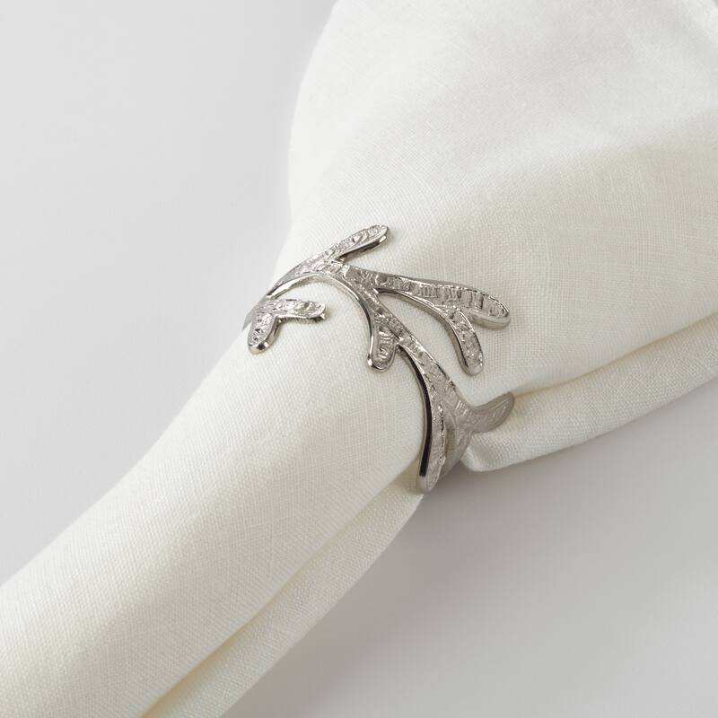 Vine Design Metal Napkin Ring (Set of 4)
