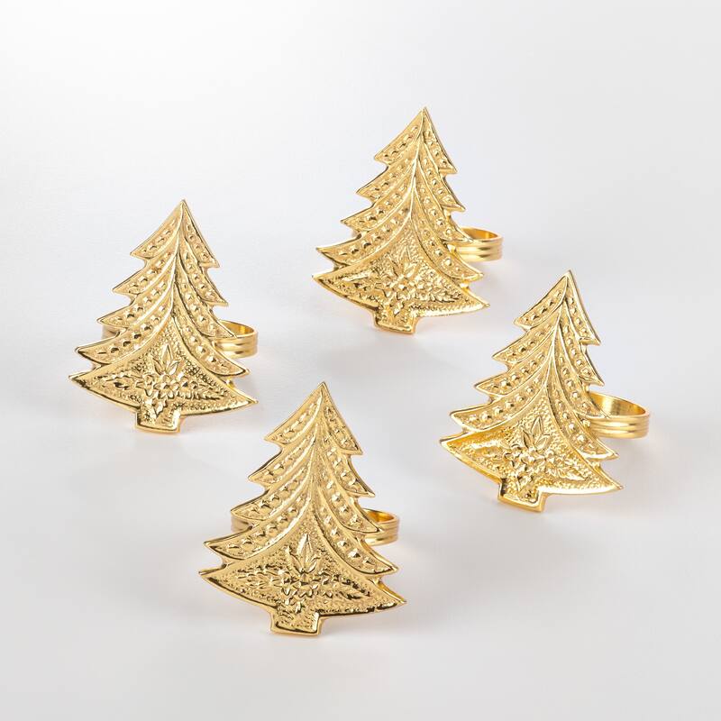 Christmas Tree Design Christmas Tree Napkin Ring (Set of 4)
