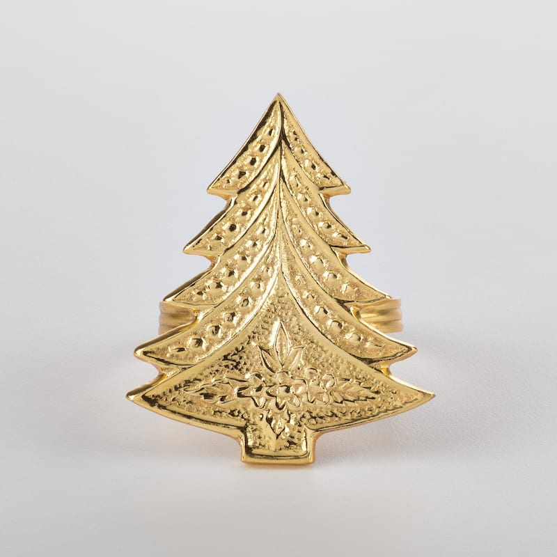 Christmas Tree Design Christmas Tree Napkin Ring (Set of 4)