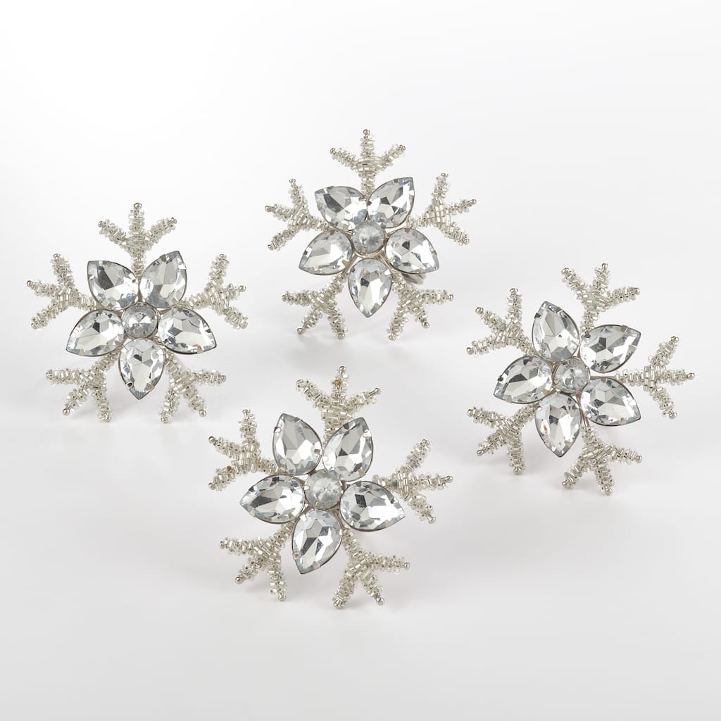Napkin Ring Collection Snowflake Design Napkin Ring (Set of 4)