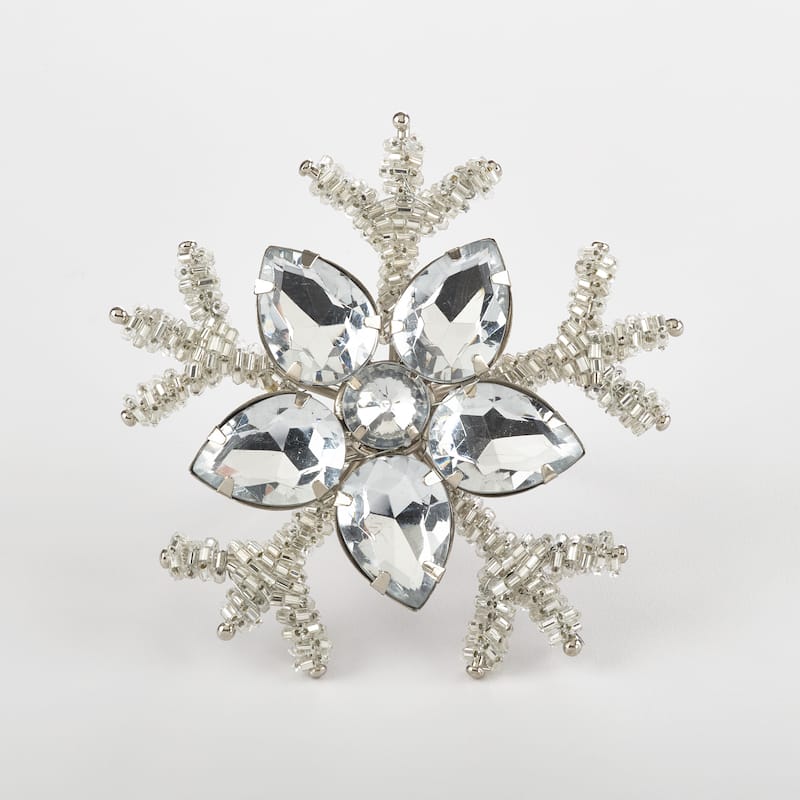 Napkin Ring Collection Snowflake Design Napkin Ring (Set of 4)