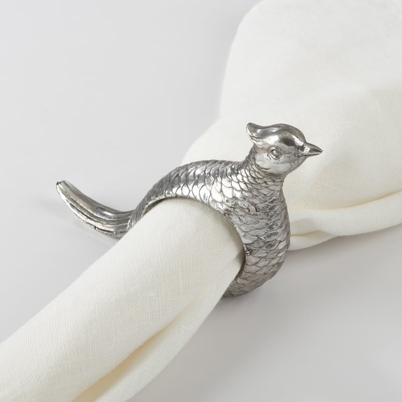 Quail Napkin Ring Pheasant Design Napkin Ring (Set of 4)