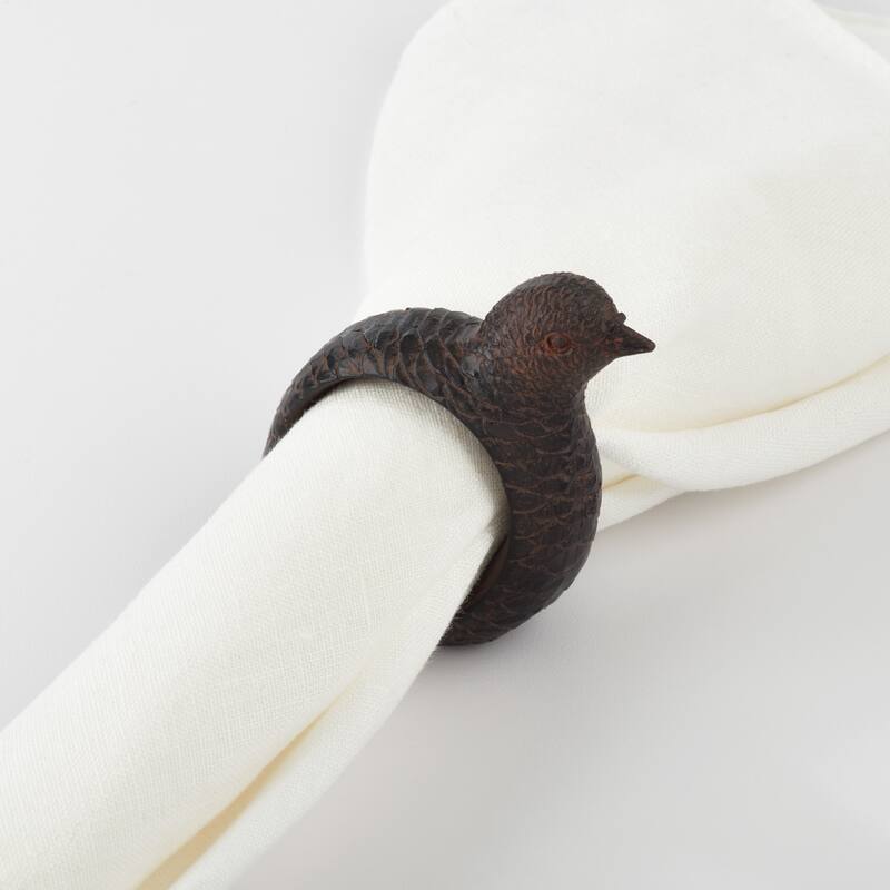 Quail Napkin Ring Quail Design Napkin Ring (Set of 4)