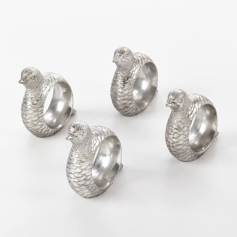 Quail Napkin Ring Quail Design Napkin Ring (Set of 4)