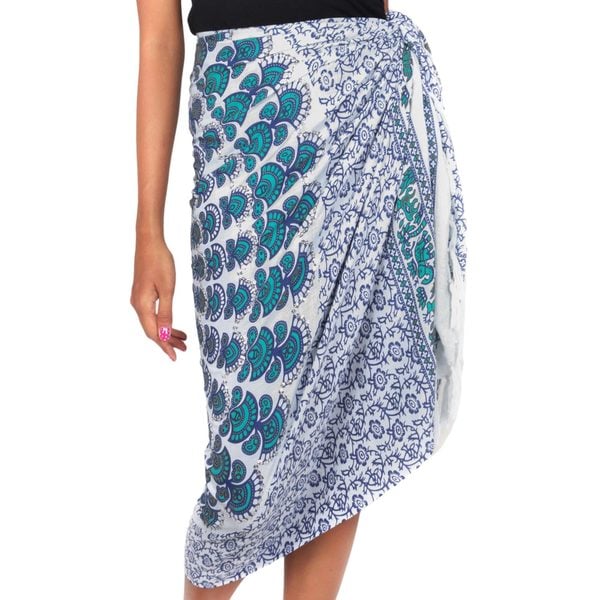 Rayon 'Aqua Sunshine' Sarong