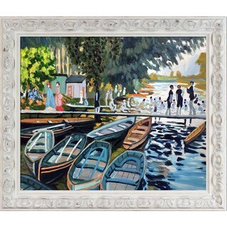 La Pastiche Claude Monet 'Bathers at Grenouillere,1869' Hand Painted ...