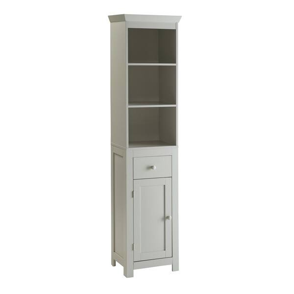 Rancho Vanilla Cuccino Wood Bathroom Storage Tower Cabinet Wood Bathroom Storage Tower Cabinet