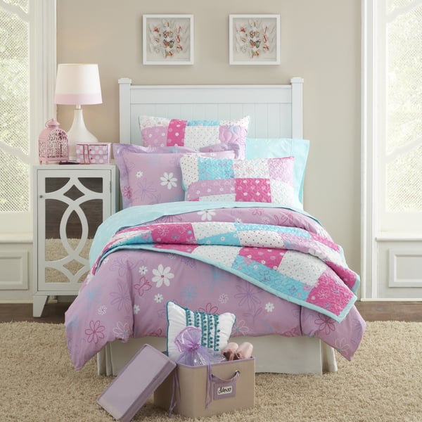 Lullaby Bedding Butterfly Garden Cotton Printed 4 Piece Comforter Set On Sale Overstock 12427486