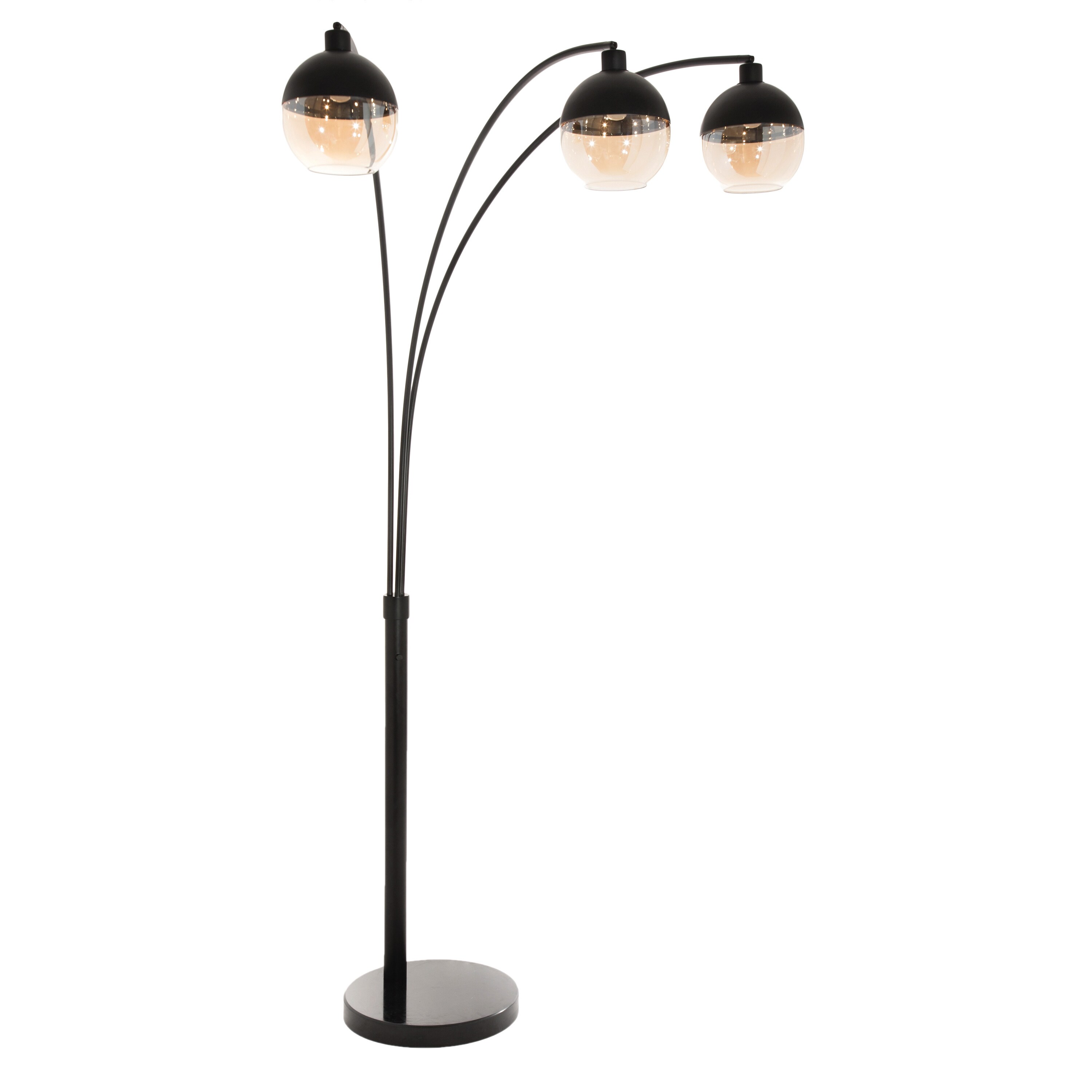 multi light arc floor lamp