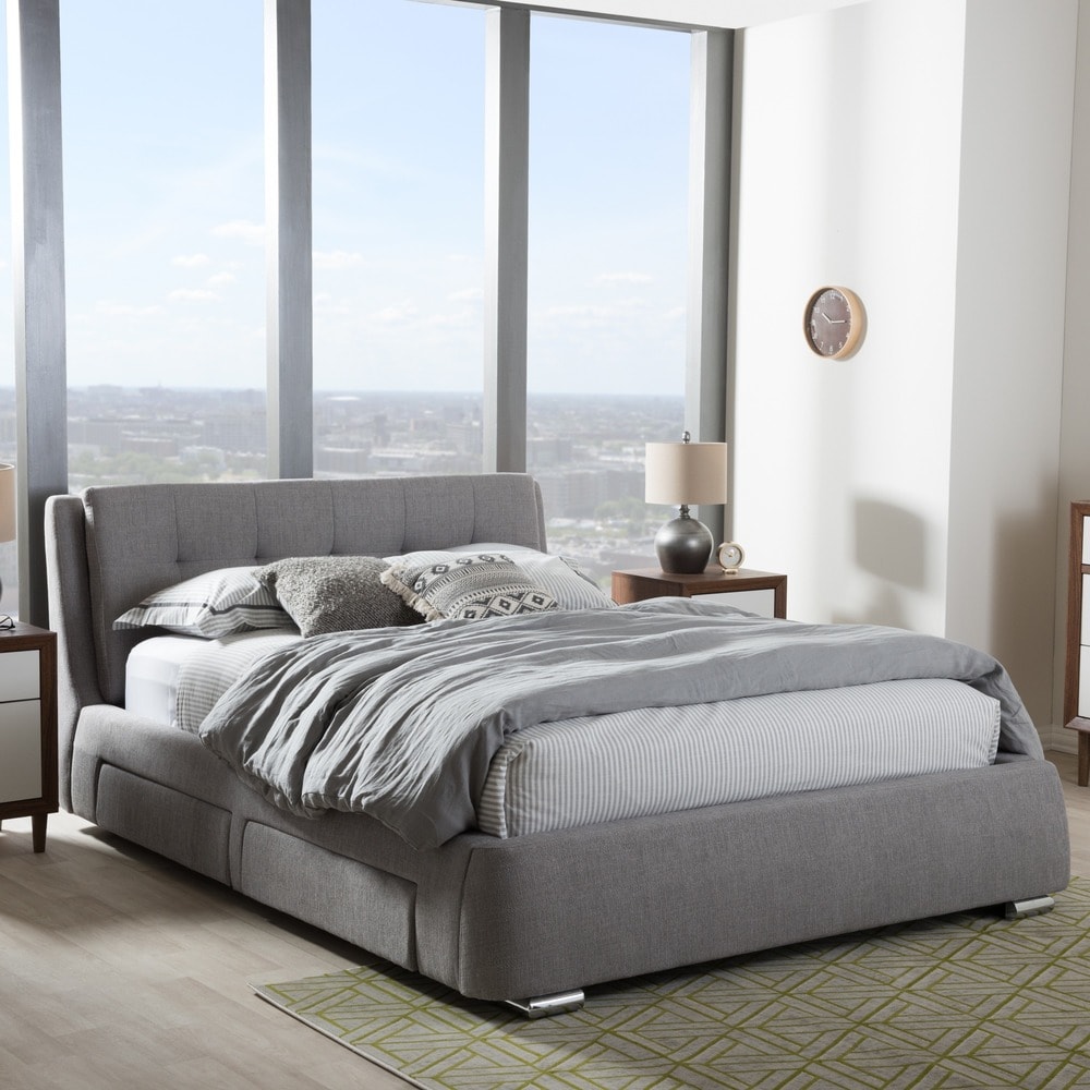 Storage Bed Yes Baxton Studio Beds Bed Bath Beyond