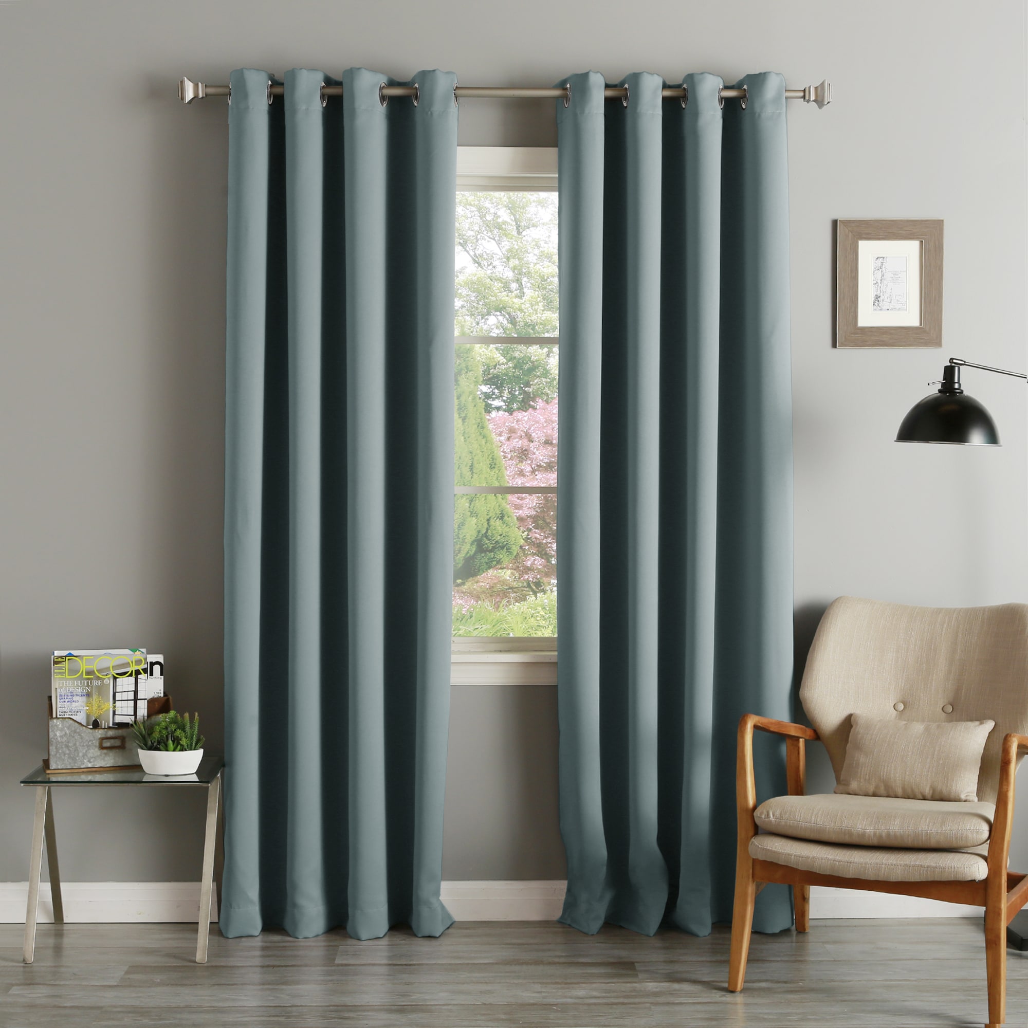 Shop Aurora Home Silvertone Grommet Thermal Insulated Blackout