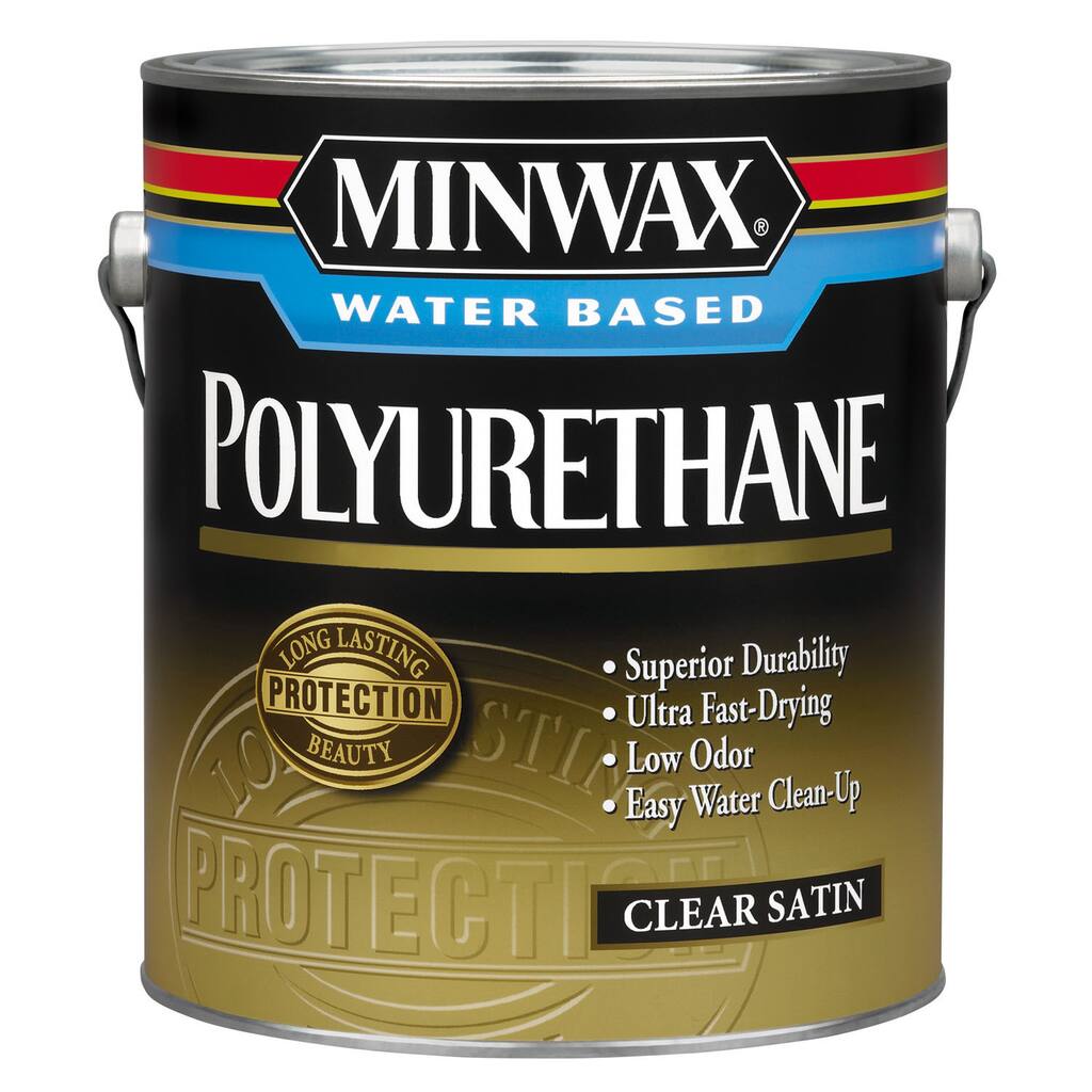 Minwax 63025 1 Quart Minwax Water Based Satin Polyurethane