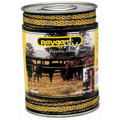 Baygard 00171 328 feet White High Visibility Electric Fence Tape