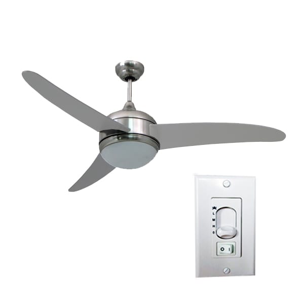 Homeselects 2054 Contemporary Ceiling Fan Silver