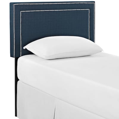 Jessamine Twin Azure Fabric Headboard