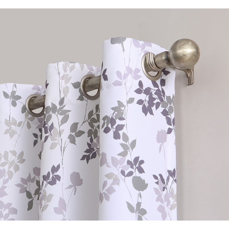 No. 918 Marra Woven Print Grommet Top Curtain Panel, Single Panel