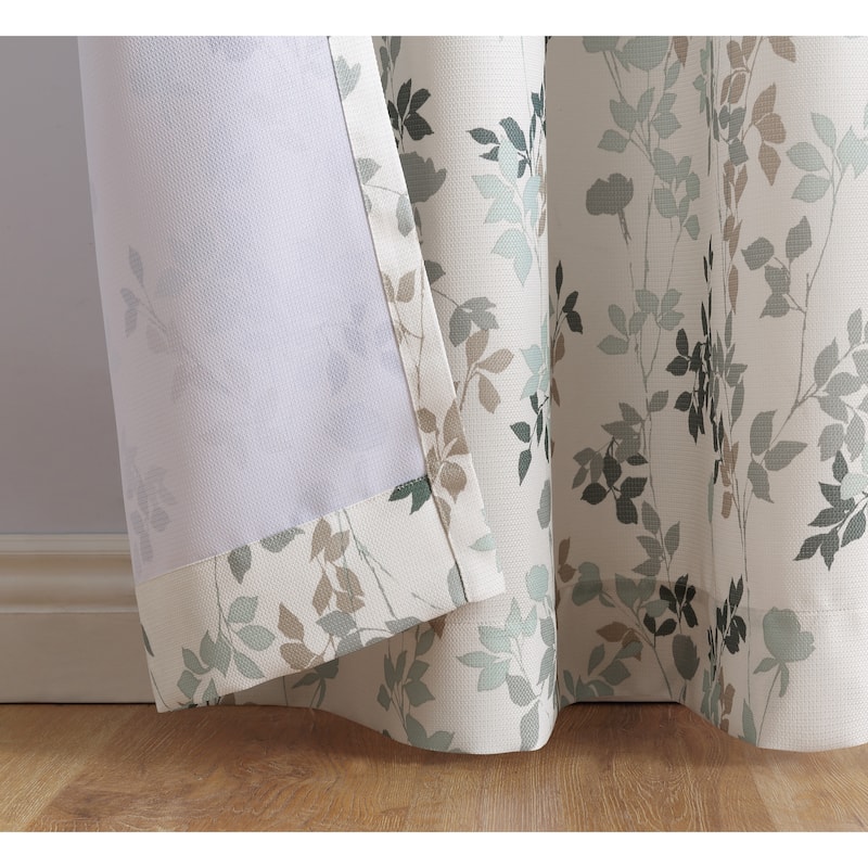 No. 918 Marra Woven Print Grommet Top Curtain Panel, Single Panel